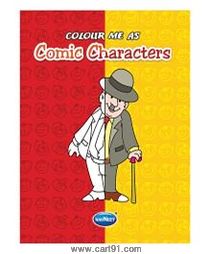 Color ME AS Comic Characters Book English