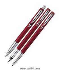 Parker Vector Standard Triple CT Pen (Red) (Set of Fountain Pen, Roller Ball Pen & Ball Pen)