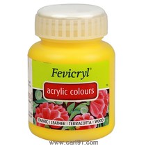 Fevicryl Acrylic Colors Chrome Yellow 500ml