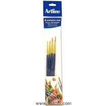 Artline Paint Brush Synthetic Round No - 0,2,4,6