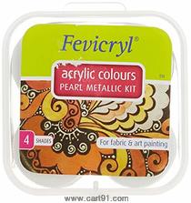 Fevicryl Acrylic Colors Pearl Metallic Kit 40ml