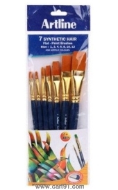 Artline Paint Brush Synthetic Flat No - 1,2,4,6,8,10,12