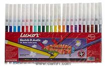 Luxor Sketch-O- Matic Water Color Sketch Pens 24 Shades Assorted Colors