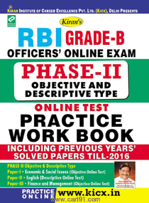 RBI Grade B Phase II Practice Work Book
