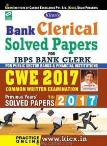 Bank Clerical Solved Papers For IBPS Bank Clerk CWE 2017