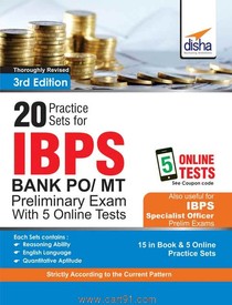 20 Practice Sets for IBPS Bank PO MT Preliminary Exam with 5 Online Tests