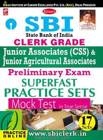 SBI Clerk Grade Junior Associates (CSS) And Preliminary Exam Superfast Practice Sets