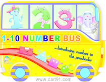 1 to 10 Number Bus